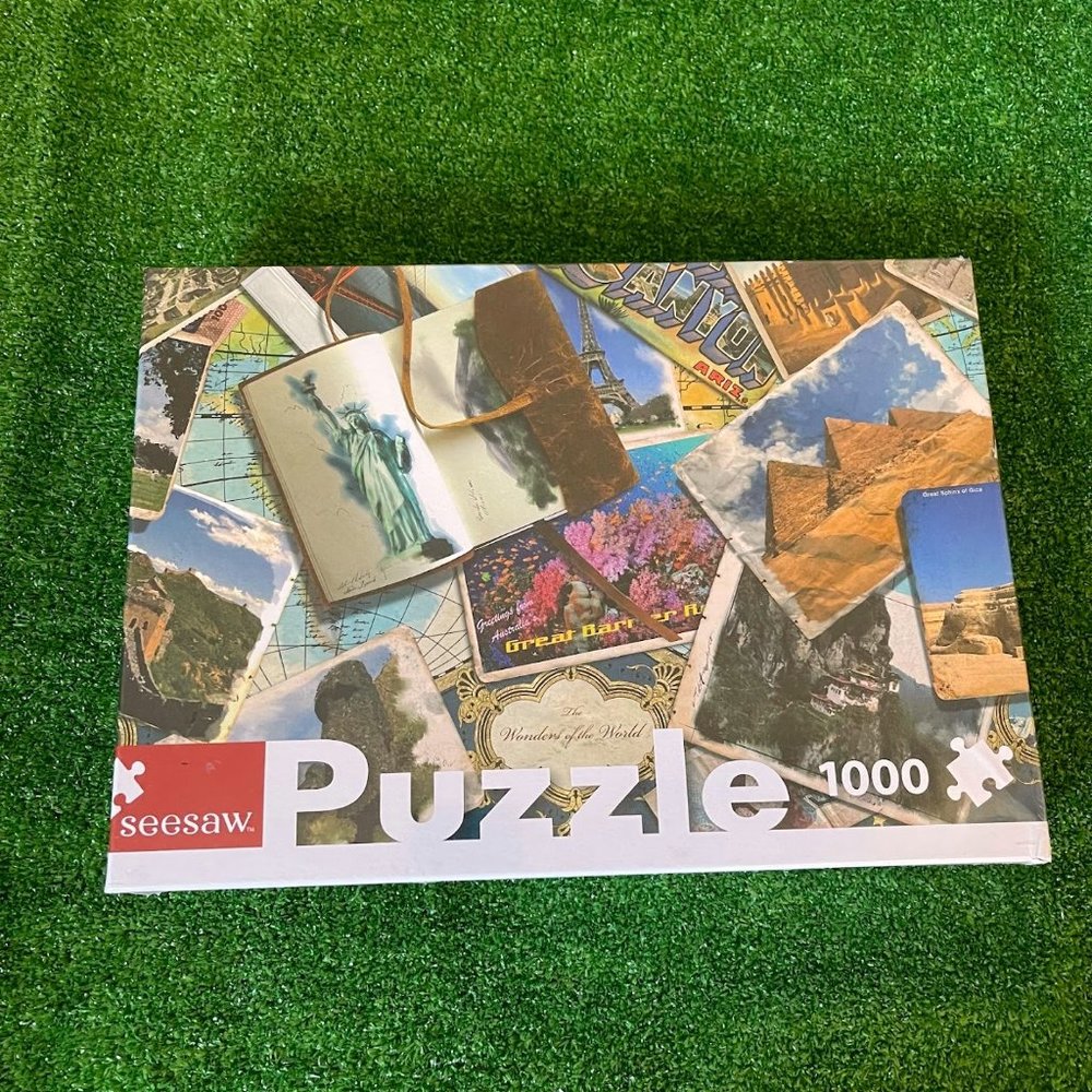 Super Challenging Seesaw Wonders Of The World 1000-pcs Jigsaw Puzzle Sealed NEW